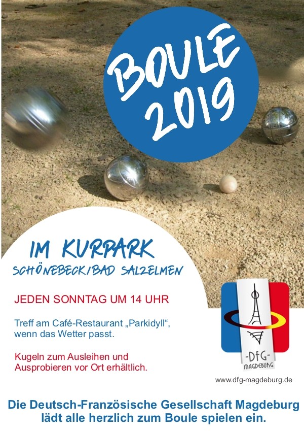 Boule-Spiel im Kurpark Schönebeck-Salzelmen